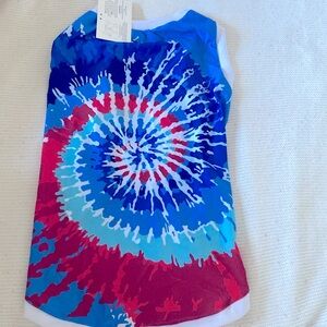 Target bullseye dog Fourth of July outfit.